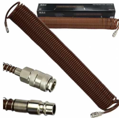 Kompresora pneimatiskā šļūtene 5x8mm/20m/8bar spirālveida no  Kraft&Dele (WDS2157)