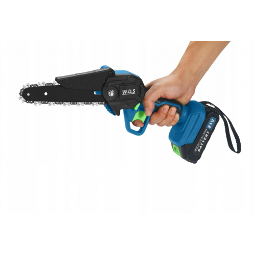 Akumulatora ķēdes zāģis, mini zaru zāģis 6 collas, 2 akumulatori (WDS2301)