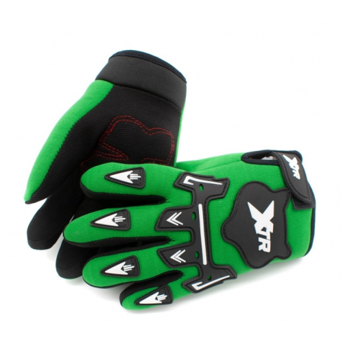 Motociklu cimdi XTR X1/ zali  (WLD-927)