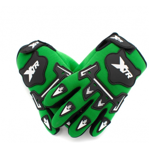 Motociklu cimdi XTR X1/ zali  (WLD-927)