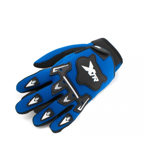 Motocikla cimdi XTR X1/ zili (WLD-931)
