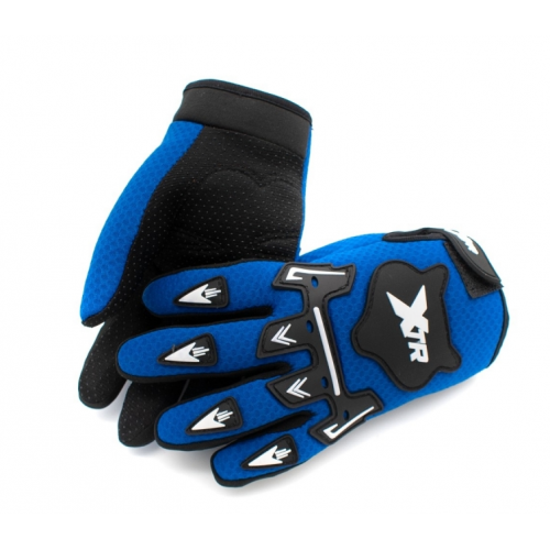 Motocikla cimdi XTR X1/ zili (WLD-931)