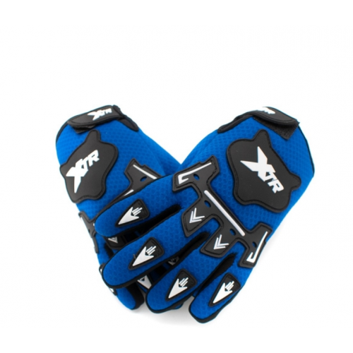 Motocikla cimdi XTR X1/ zili (WLD-931)