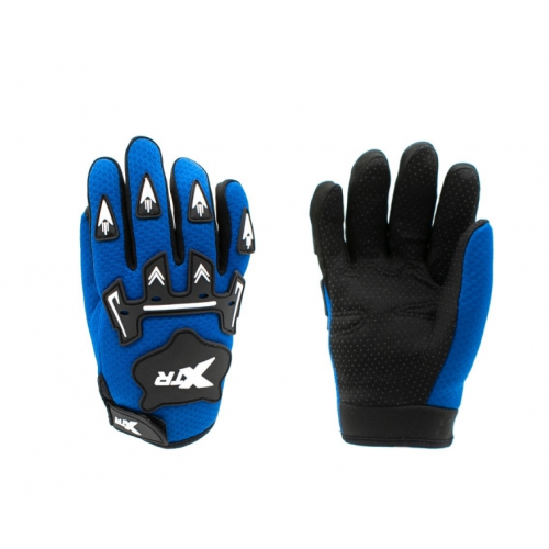 Motocikla cimdi XTR X1/ zili (WLD-931)