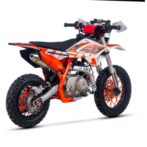 Benzīna krosa motocikls 70cm3, 12"/10" ar lampu no Asix - XB-18 (Elektriskais start )