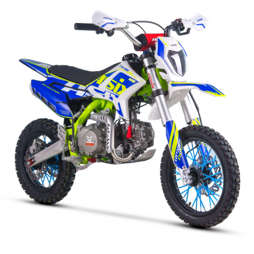 Бензиновый кроссовый мотоцикл 125 см3, 14"/12", МКПП, с фарой от Asix - XB-28 (Электричекий + кик-стартер)