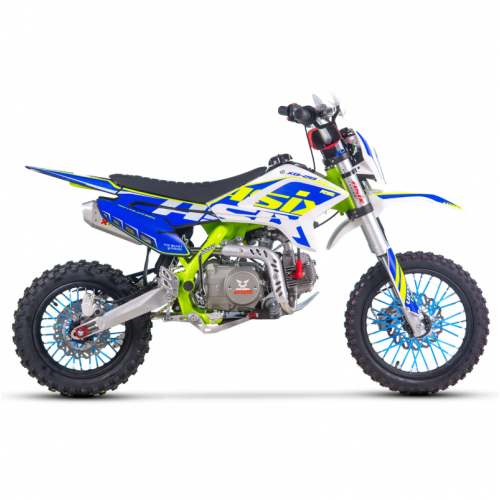 Бензиновый кроссовый мотоцикл 125 см3, 14"/12", МКПП, с фарой от Asix - XB-28 (Электричекий + кик-стартер)