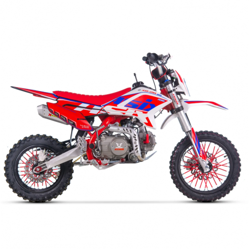 Бензиновый кроссовый мотоцикл 125 см3, 14"/12", МКПП, с фарой от Asix - XB-28 (Электричекий + кик-стартер)