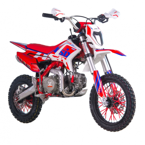 Бензиновый кроссовый мотоцикл 125 см3, 14"/12", МКПП, с фарой от Asix - XB-28 (Электричекий + кик-стартер)