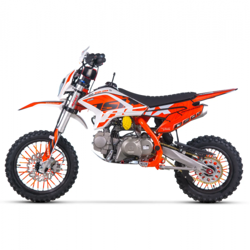 Бензиновый кроссовый мотоцикл 125 см3, 14"/12", МКПП, с фарой от Asix - XB-28 (Электричекий + кик-стартер)