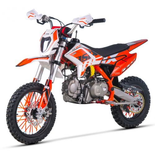 Бензиновый кроссовый мотоцикл 125 см3, 14"/12", МКПП, с фарой от Asix - XB-28 (Электричекий + кик-стартер)