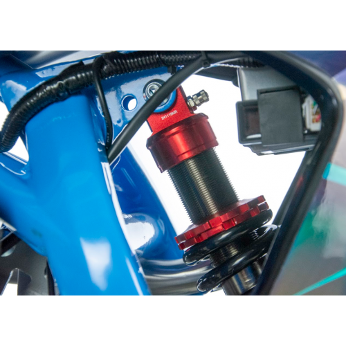 Krosa motocikls 125cm3, 17"/14" XB-47 no Asix (Elektrisks + kājas starts)