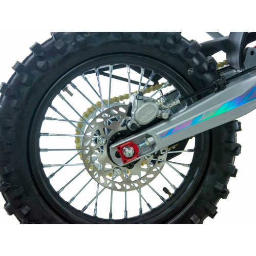 Krosa motocikls 125cm3, 17"/14" XB-47 no Asix (Elektrisks + kājas starts)