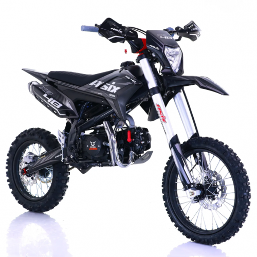 Бензиновый кроссовый мотоцикл 125 см3, 17"/14", МКПП 4 скорости Asix XB-48 (электрический + кик-стартер)
