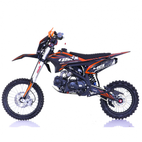 Бензиновый кроссовый мотоцикл 125 см3, 17"/14", МКПП 4 скорости Asix XB-48 (электрический + кик-стартер)