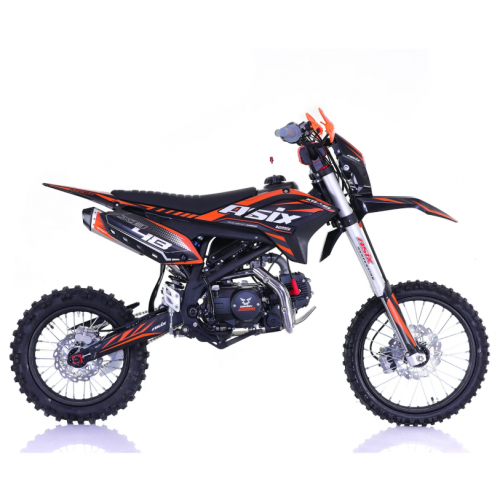 Бензиновый кроссовый мотоцикл 125 см3, 17"/14", МКПП 4 скорости Asix XB-48 (электрический + кик-стартер)