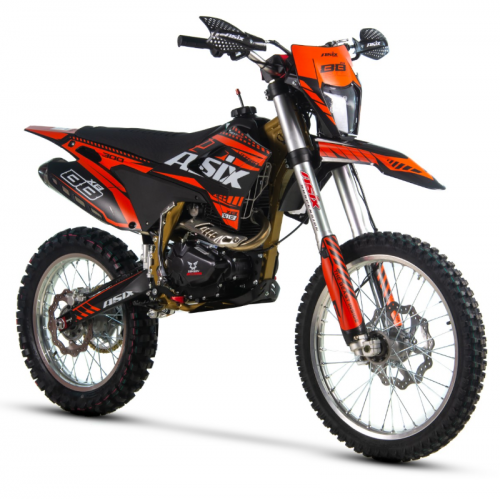 Бензиновый кроссовый мотоцикл 300см3, 21"/18" Asix Cross XB88 Lizzard (Электрический + Кик стартер)