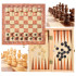 3 spēļu komplekts - šahs, dambrete, bekgemons (XJ3292)