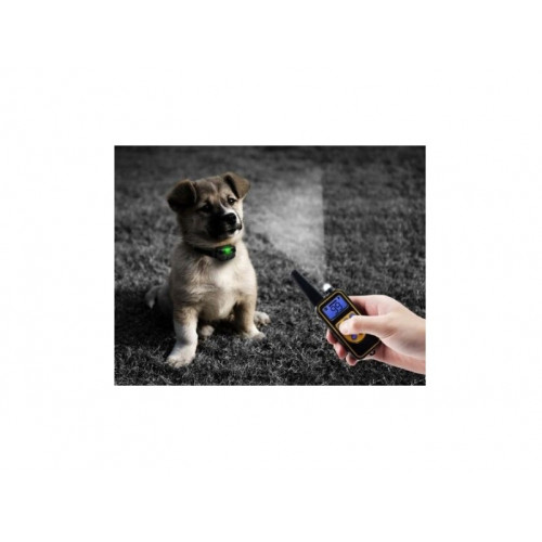Elektroniska suņu dresūras siksna treniņiem ar elektro impilsu, skaņas signālu, vibrāciju un apgaismojumu (XJ4364/HN2415)