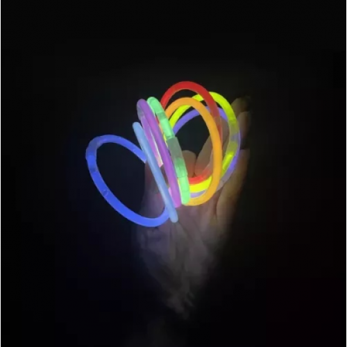 Naktī spīdoši gaismas kociņi, Glow Sticks 50 gab. komplekts (XJ4742)