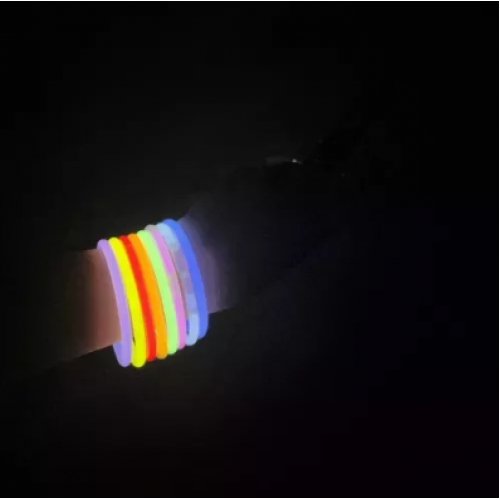 Naktī spīdoši gaismas kociņi, Glow Sticks 50 gab. komplekts (XJ4742)