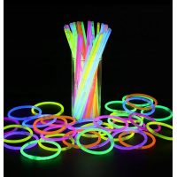 Naktī spīdoši gaismas kociņi, Glow Sticks 50 gab. komplekts (XJ4742)