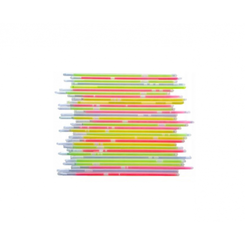 Naktī spīdoši gaismas kociņi, Glow Sticks 50 gab. komplekts (XJ4742)