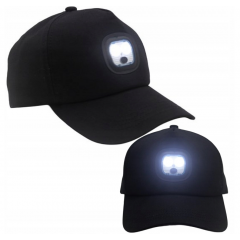 Cepure ar LED lampu , diodēm usb uzlādi (XJ5689)