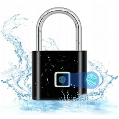 Pirkstu nospiedumu piekaramā slēdzene, droša pret ielaušanos, ūdensizturīga, (XJ5980)