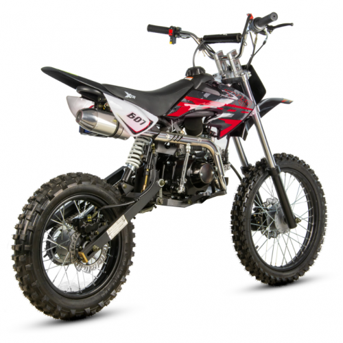 Benzīna motocikls 125cm3, 17"/14", manuāls 4 ātrumi XTR 607 (kājas - kick starts)