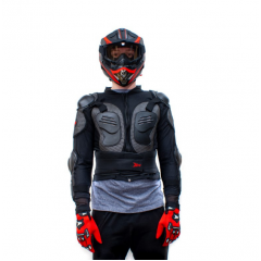Moto bruņas BUZER ARMOR JUNIOR XTR X1 BLACK no ExtremeRide (YND-91)