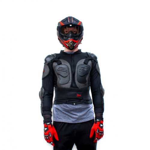 Moto bruņas BUZER ARMOR JUNIOR XTR X1 BLACK no ExtremeRide (YND-91)
