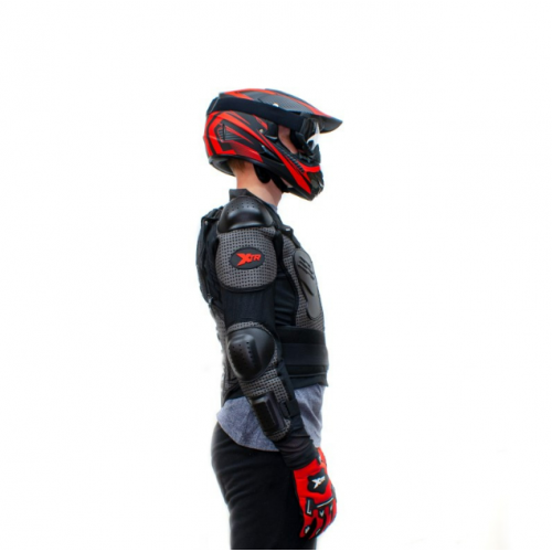 Moto bruņas BUZER ARMOR JUNIOR XTR X1 BLACK no ExtremeRide (YND-91)