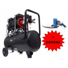 Bezeļļas gaisa kompresors 24L, 230V no Kraft&dele + dāvana (KD1385 + Kd412)