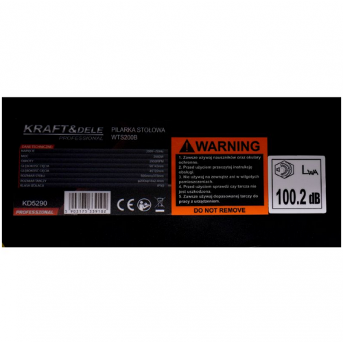 Flīžu zāģis slapjai/sausai griešanai 1700 W no Kraft&Dele (KD1371)