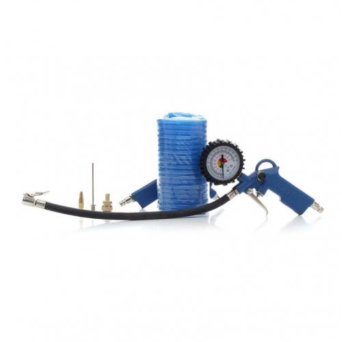 Bezeļļas kompresors 24L 8bar + digitāla gaisa pistole no Kraft&Dele (KD1395)