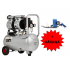 Bezeļļas kompresors 24L 8bar + digitāla gaisa pistole no Kraft&Dele (KD1395)