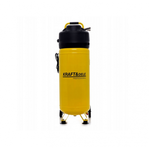 Bez eļļas kompresors 1.5kW 50l + digitāla gaisa pistole no KRAFT&DELE (KD1418)
