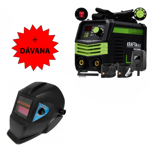 Invertora metināšanas aparāts 330A MMA/TIG/LIFT/VRD no Kraft&Dele  (KD1781)