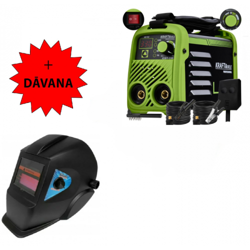Invertora metināšanas aparāts 330A MMA/TIG/LIFT/VRD no Kraft&Dele (KD1782)
