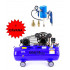Eļļas kompresors 200l 2 virzuļi 400V + el. pneimatiskā Kraft&Dele pistole (KD4063)