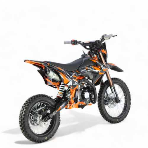 Benzīna motocikls 125cm3, 17/14",  E+Kick start KXD 609 Hurricane 