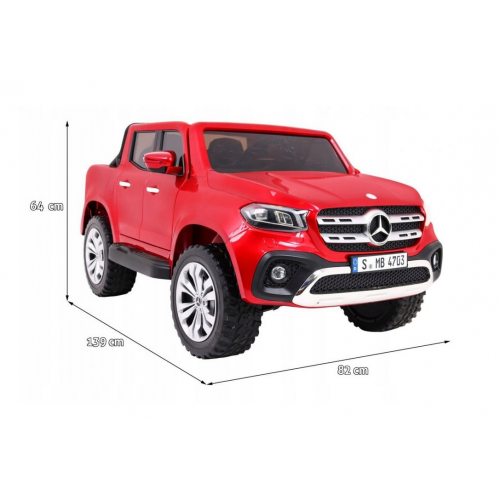 Bērnu elektromobīlis MERCEDES BENZ XMX606 RED 4x4 (MERCEDESXMX606) licensēts