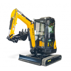 Kāpurķēžu mini ekskavators (ar kabīni, gaisa kondicionieri) 18,9 kW / 2200 apgr./min. / 5,1 litri / 16 MPa ENZO (HT-25J)