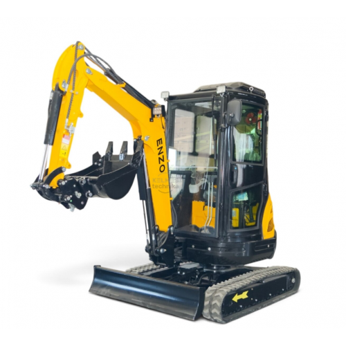 Kāpurķēžu mini ekskavators (ar kabīni, gaisa kondicionieri) 18,9 kW / 2200 apgr./min. / 5,1 litri / 16 MPa ENZO (HT-25J)