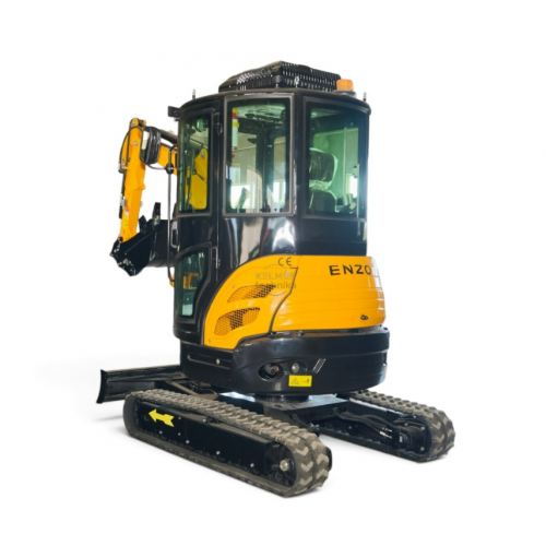 Kāpurķēžu mini ekskavators (ar kabīni, gaisa kondicionieri) 18,9 kW / 2200 apgr./min. / 5,1 litri / 16 MPa ENZO (HT-25J)