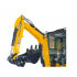 Kāpurķēžu mini ekskavators (ar kabīni, gaisa kondicionieri) 18,9 kW / 2200 apgr./min. / 5,1 litri / 16 MPa ENZO (HT-25J)