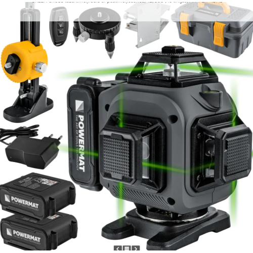 16 līniju lāzerlīmeņrādis ar 360 grādu skata leņķi 4D (PM-PLK-4DM3)
