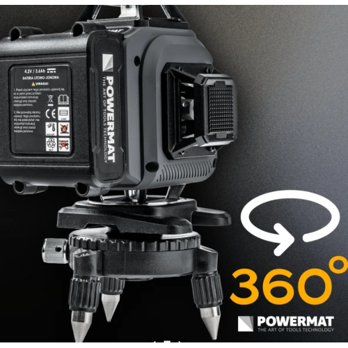16 līniju lāzerlīmeņrādis ar 360 grādu skata leņķi 4D (PM-PLK-4DM3)