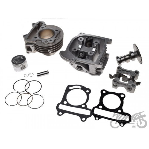 Cilindra komplekts 72 cm3 ar galvu 4-taktu motorolleriem